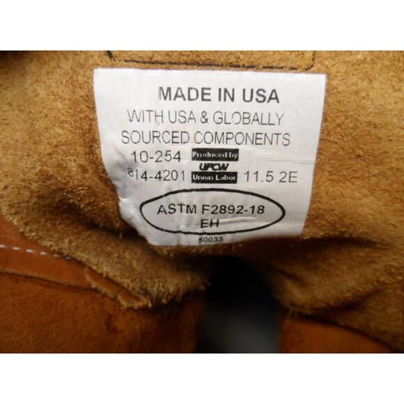 Thorogood Men's 8" Moc Toe Wedge Work Boots 814-4201 (USA) Tobacco 11.5 2E - Picture 8 of 8